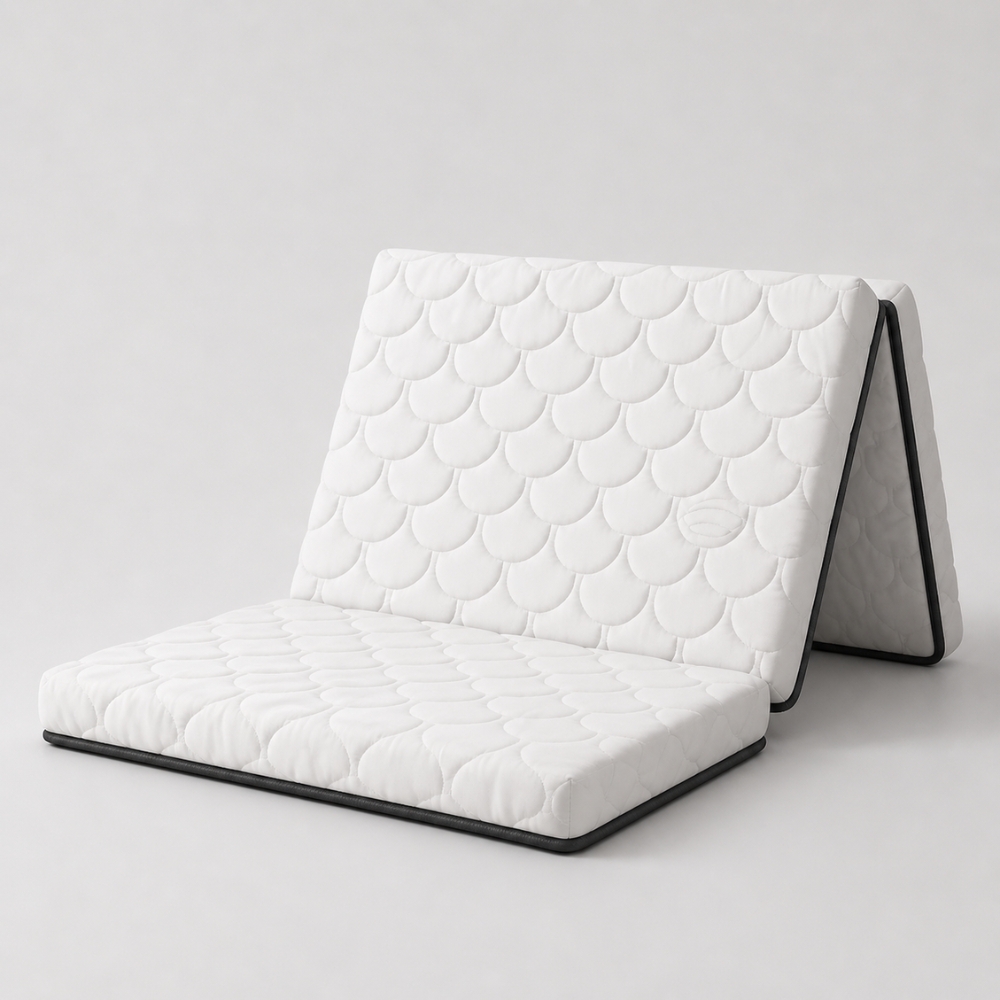 Kasur Busa Lipat 3 Trifold Tebal 10cm - Kasur Lantai - Garansi 5 Tahun + Free Bantal