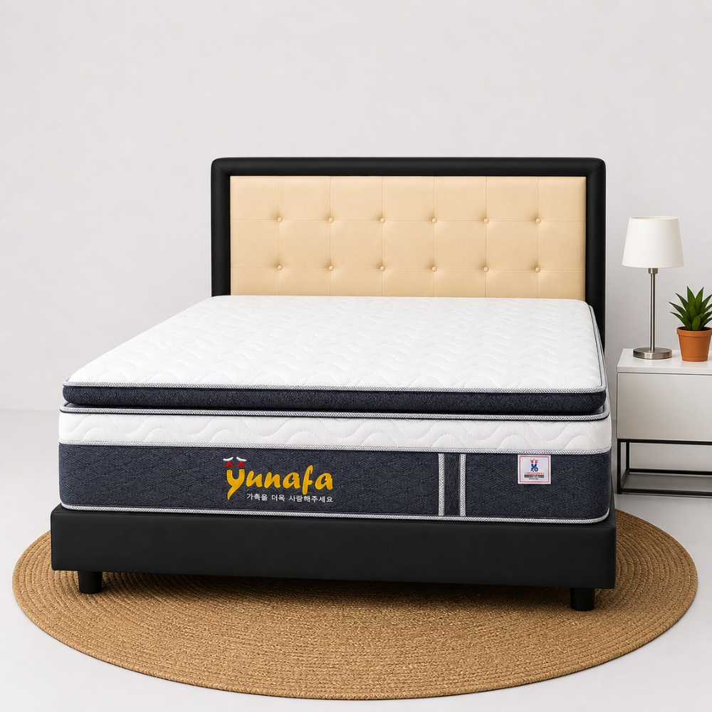 Kasur Busa Yunafa Tebal 35cm – Premium & Free Bantal– Tersedia Ukuran 90/120/160/180x200cm