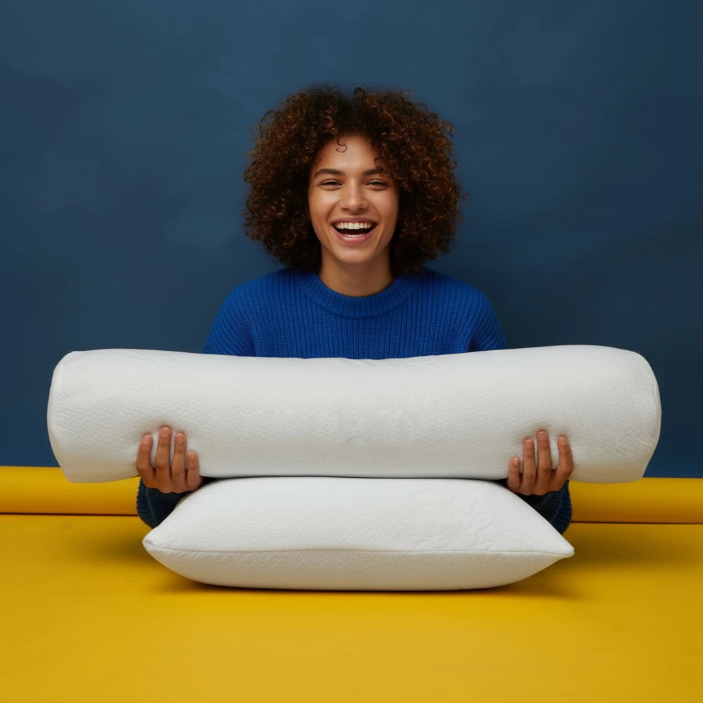 Guling Memory Foam Premium 80x20 cm | Guling Tidur Hotel Empuk Tebal - Image 5
